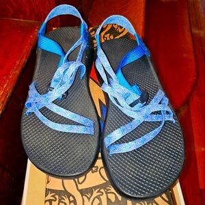 Chaco ZX1 Braid Blue Water Sandals Women's 9 NWOB